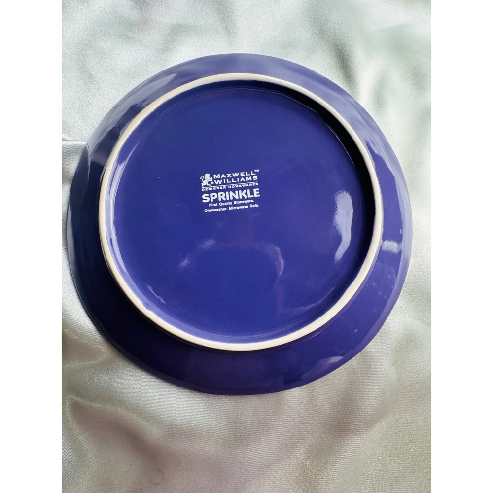 Maxwell & Williams Sprinkle Purple Polka Dot 8 Inch Salad Plates Set of 5 - Picture 5 of 9